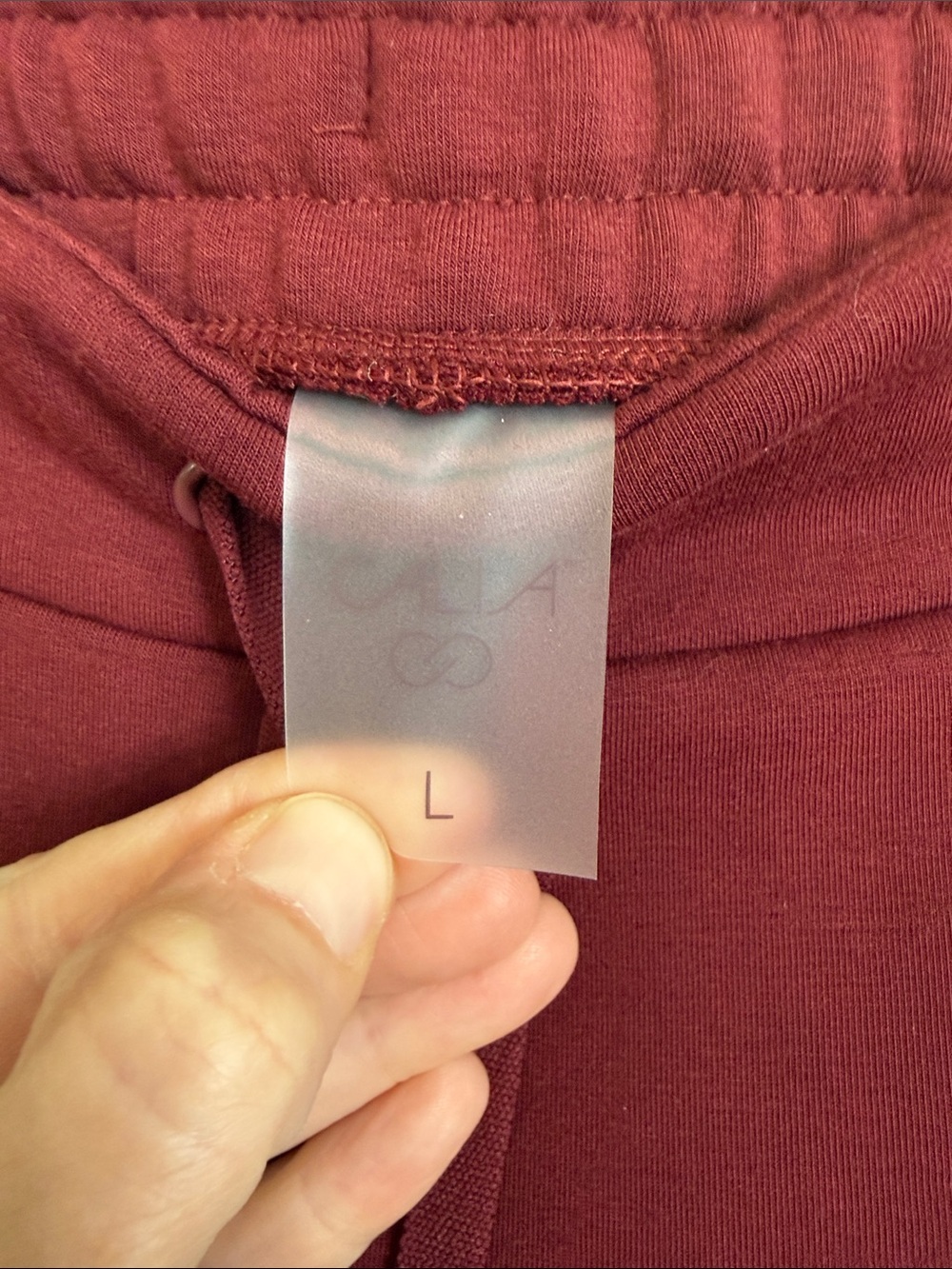 CALIA soft scuba high-rise jogger Merlot size large NWT - Picture 4 of 7